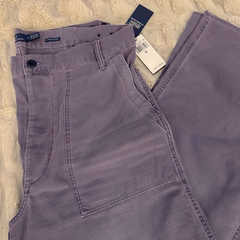 Relaxed faded English lavender denims Polo Ralph Lauren women’s